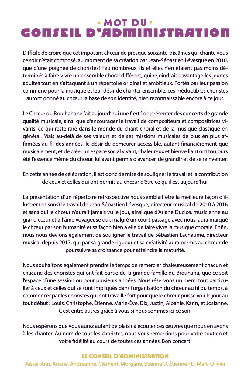 Programme de concert page 4