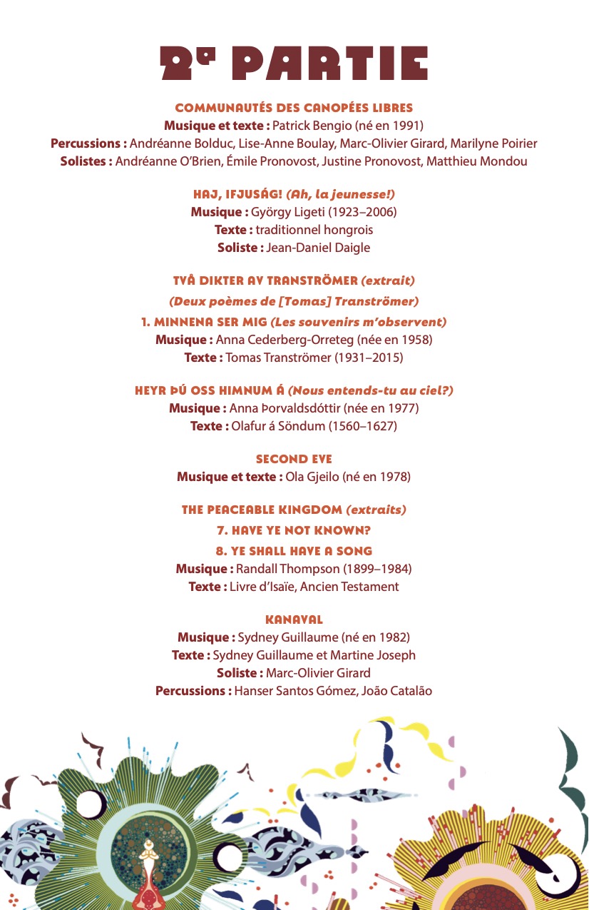 Programme de concert page 8