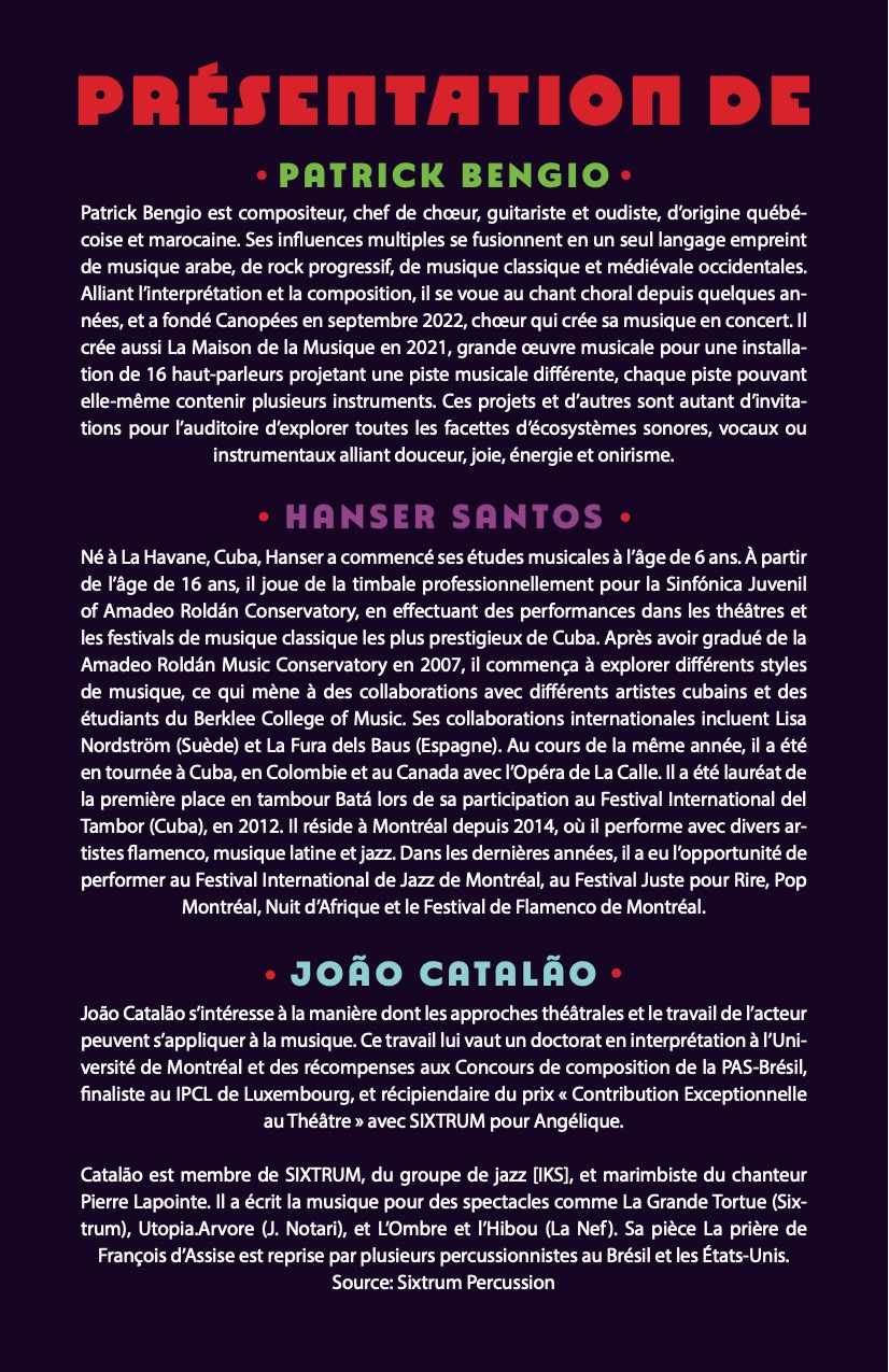 Programme de concert page 9
