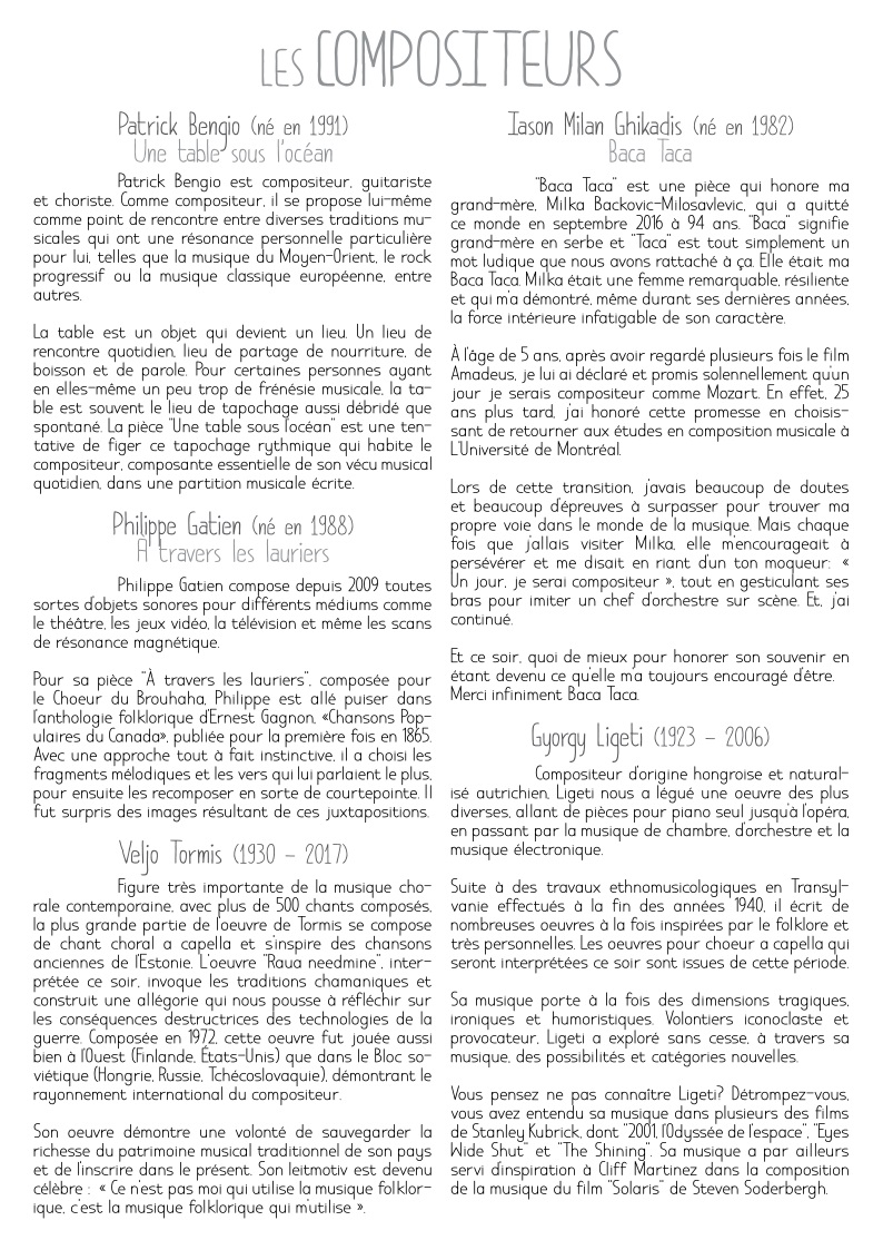Programme de concert page 5