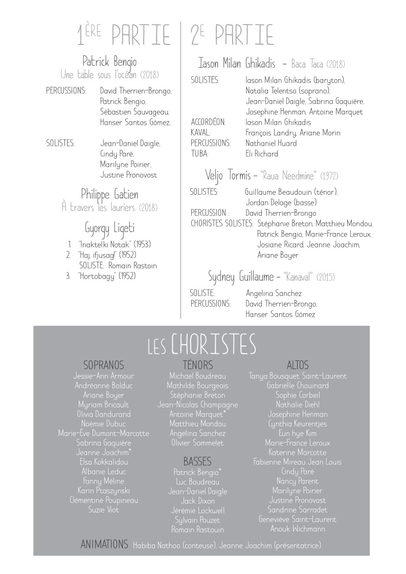 Programme de concert page 6