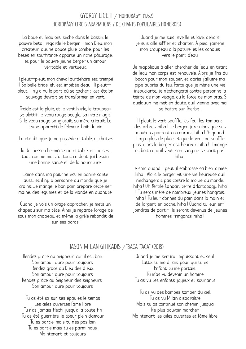 Programme de concert page 8