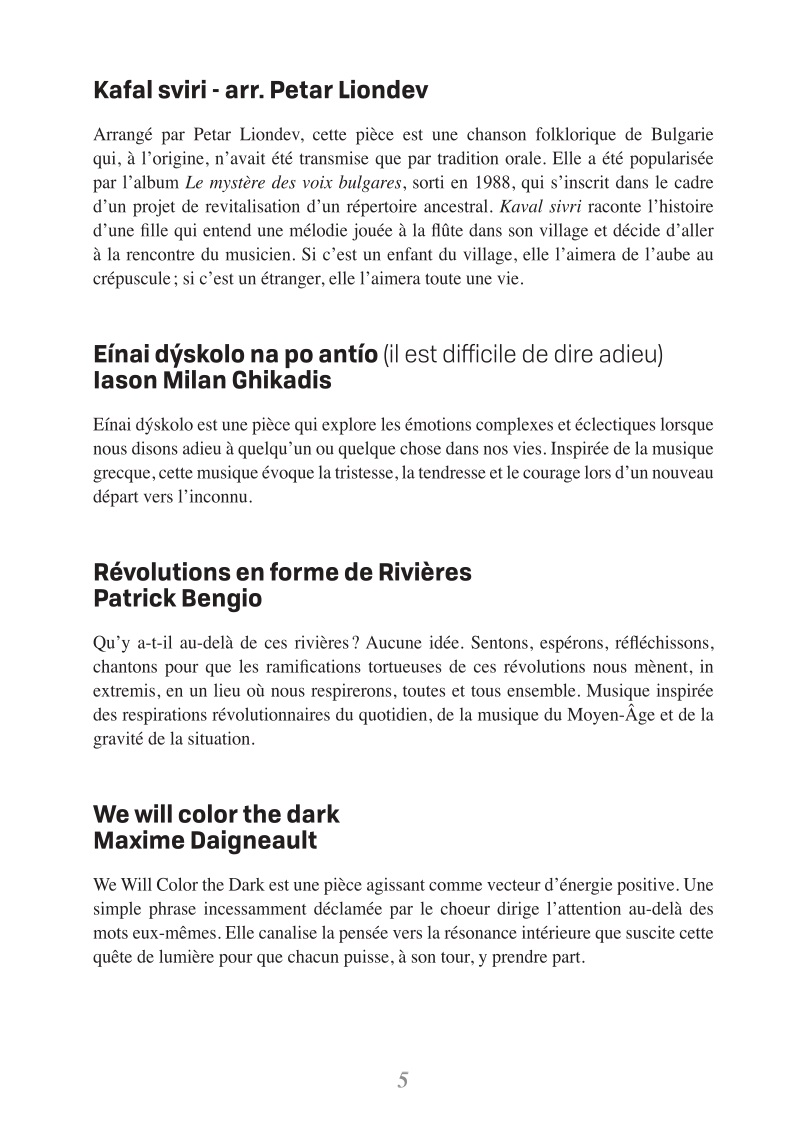 Programme de concert page 5