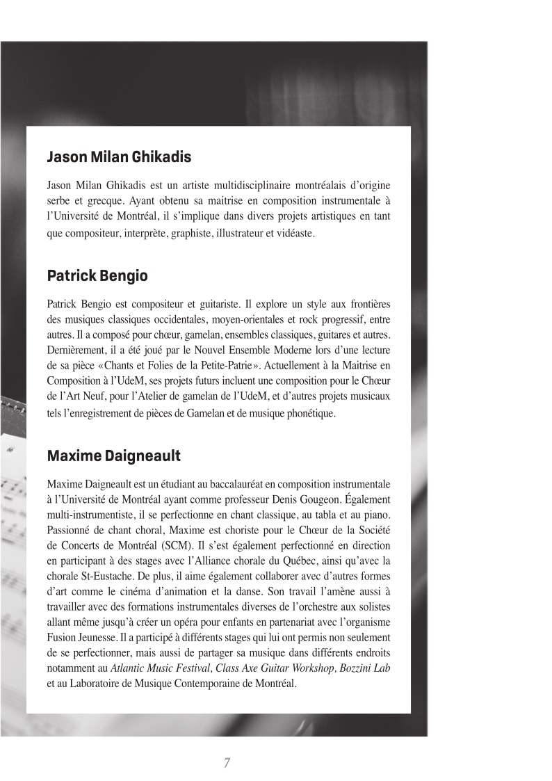 Programme de concert page 7