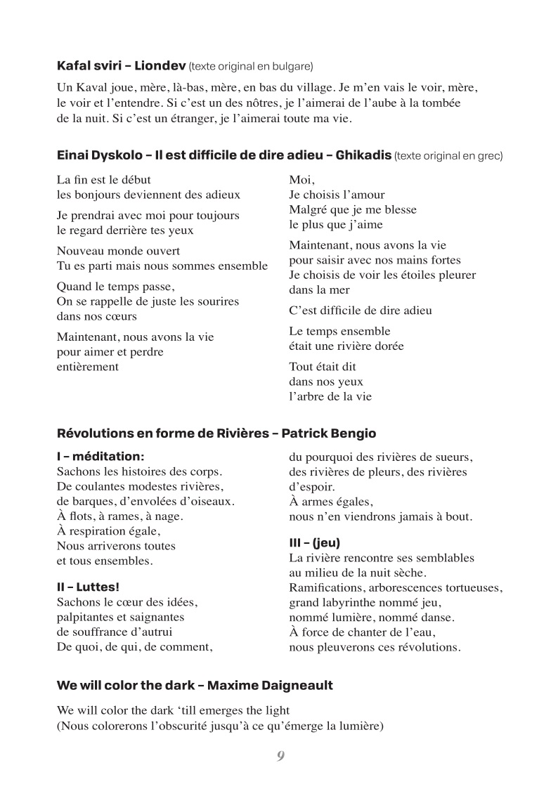 Programme de concert page 9