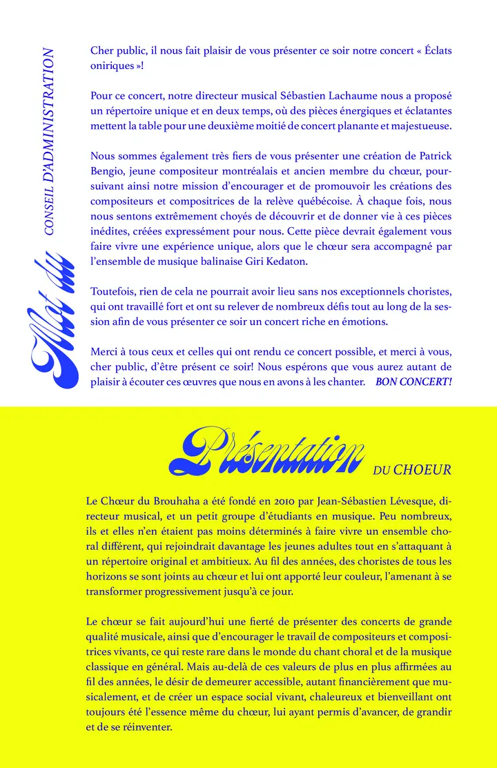 Programme de concert page 5