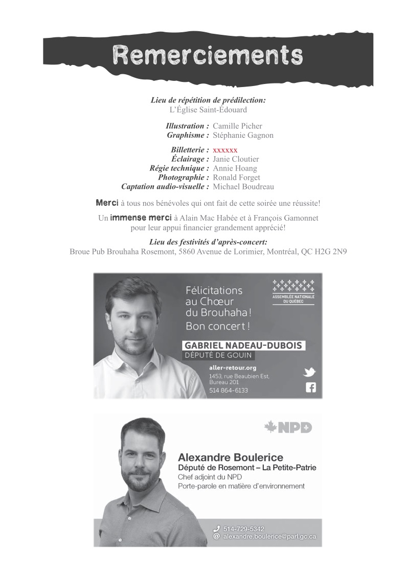 Programme de concert page 14