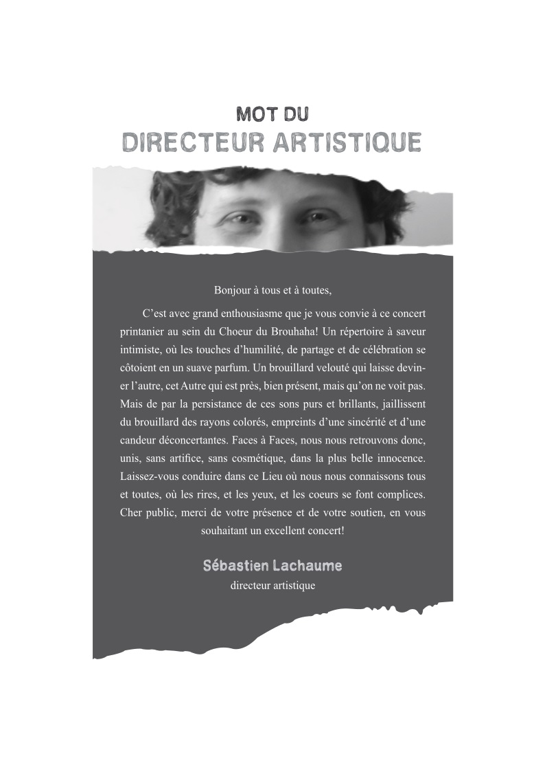 Programme de concert page 2