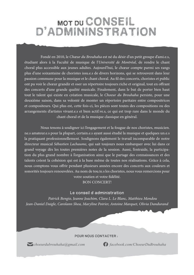 Programme de concert page 3
