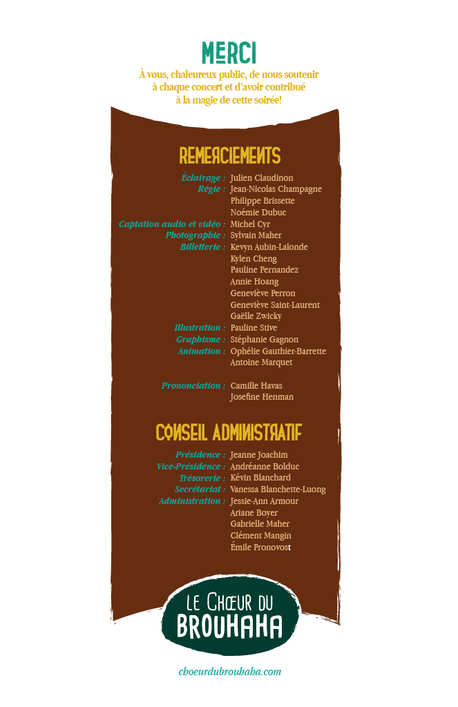 Programme de concert page 14
