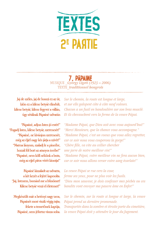 Programme de concert page 9