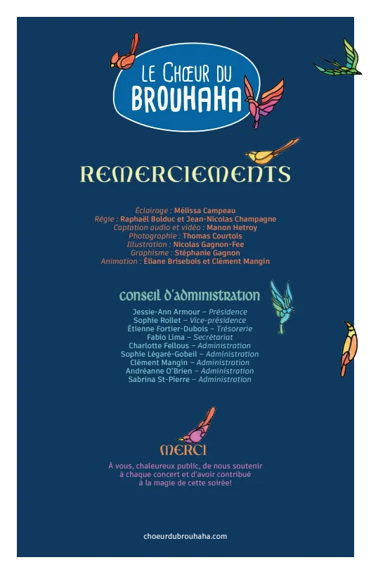 Programme de concert page 11