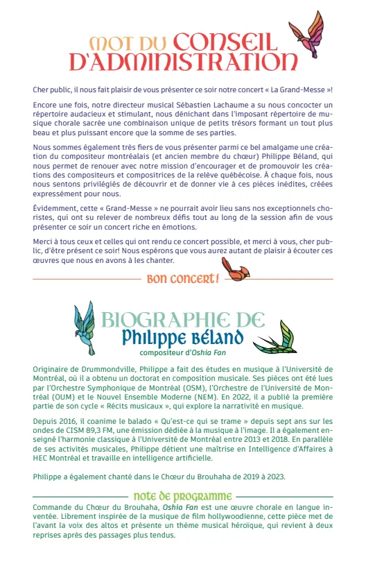 Programme de concert page 4