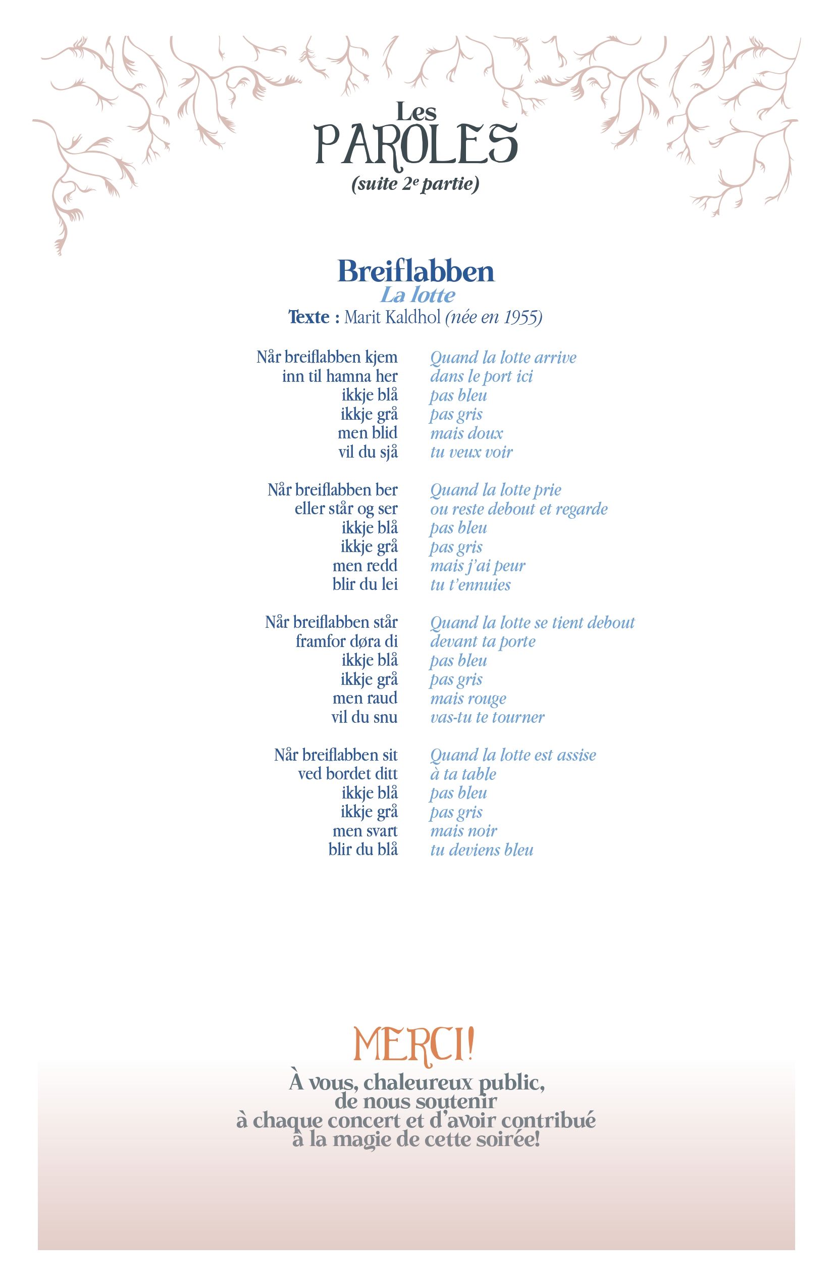 Programme de concert page 14