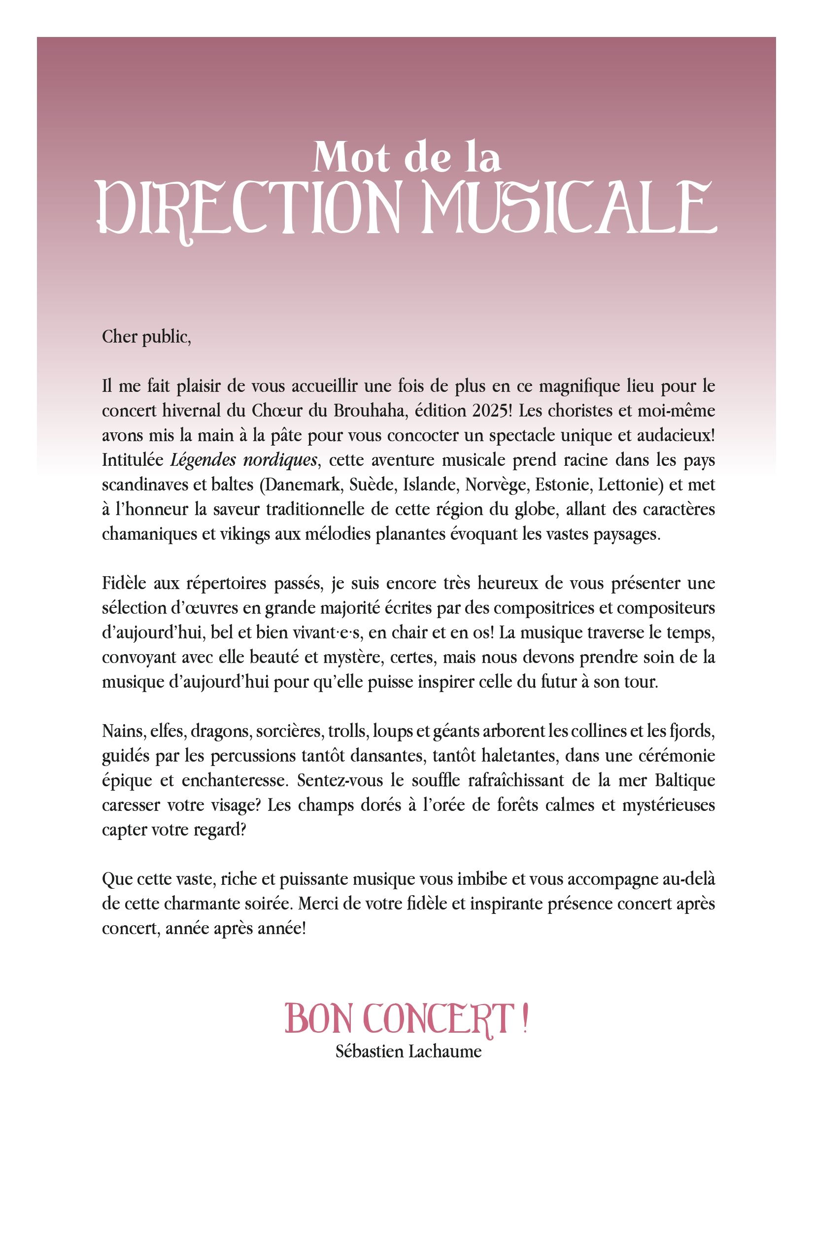 Programme de concert page 2