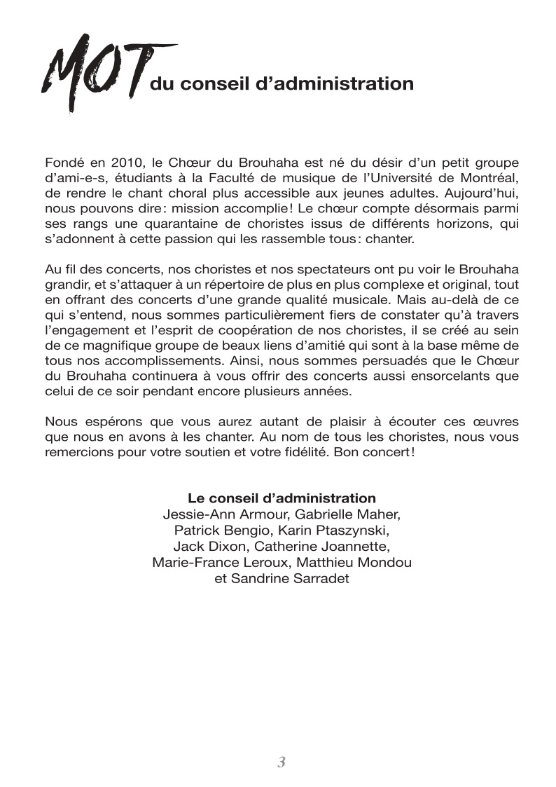 Programme de concert page 3