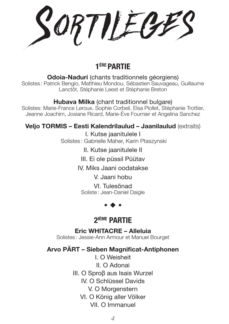 Programme de concert page 4