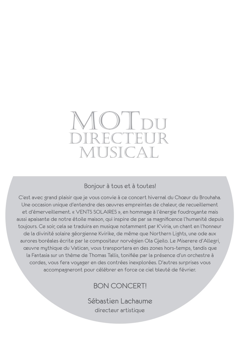 Programme de concert page 2